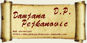 Damjana Pejkanović vizit kartica